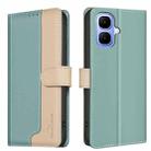 For Infinix Smart 10 4G Color Matching RFID Anti-theft Leather Phone Case(Green) - 1
