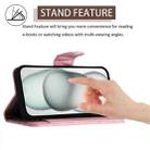 For TCL 50 XL 5G Rhombic Texture Flip Leather Phone Case with Lanyard(Pink) - 3