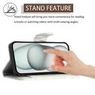For TCL 403 Rhombic Texture Flip Leather Phone Case with Lanyard(White) - 3