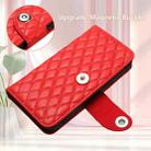 For TCL 50 Pro NxtPaper Rhombic Texture Flip Leather Phone Case with Lanyard(Red) - 3