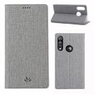 For Motorola Moto G Fast ViLi DMX-54 Shockproof TPU + PU Leather Magnetic Attraction Horizontal Flip Protective Case with Card Slots & Holder(Grey) - 1