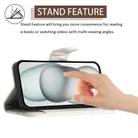 For Fujitsu Arrows We2 Plus F-51E Rhombic Texture Flip Leather Phone Case with Lanyard(White) - 3