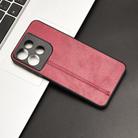 For Motorola Moto G15 / G15 Power Cow Pattern Sewing Card Bag Phone Case(Red) - 2