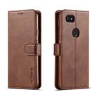 For Google Pixel 3a XL LC.IMEEKE Calf Texture Horizontal Flip Leather Case, with Holder & Card Slots & Wallet(Brown) - 1