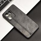 For OPPO Reno13 F 4G / 5G Cow Pattern Sewing Card Bag Phone Case(Black) - 2