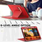 For iPad Air 11 2024 Smart B Magnetic Holder Leather Tablet Case(Red) - 2