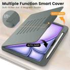 For iPad Air 11 2024 Smart B Magnetic Holder Leather Tablet Case(Grey) - 3