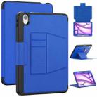 For iPad Air 11 2024 Smart B Magnetic Holder Leather Tablet Case(Blue) - 1