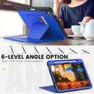 For iPad Air 11 2024 Smart B Magnetic Holder Leather Tablet Case(Blue) - 2