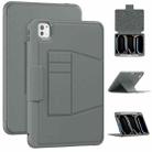 For iPad Pro 11 2024 Smart B Magnetic Holder Leather Tablet Case(Grey) - 1