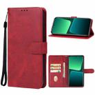 For Xiaomi 14T Leather Phone Case(Red) - 1