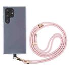 6mm Gold Buckle Adjustable Mobile Phone Anti-lost Long Lanyard(Pink) - 1