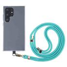 6mm Gold Buckle Adjustable Mobile Phone Anti-lost Long Lanyard(Blue Green) - 1