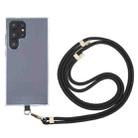 6mm Gold Buckle Adjustable Mobile Phone Anti-lost Long Lanyard(Black) - 1