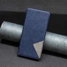 For Samsung Galaxy S25+ 5G Rhombus Texture Magnetic Leather Phone Case(Blue) - 2