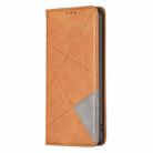 For Samsung Galaxy S25 Ultra 5G Rhombus Texture Magnetic Leather Phone Case(Yellow) - 3