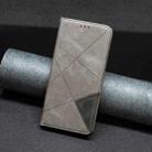 For Samsung Galaxy S25 Ultra 5G Rhombus Texture Magnetic Leather Phone Case(Grey) - 2