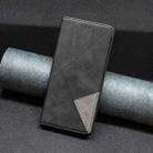 For Samsung Galaxy S25 Ultra 5G Rhombus Texture Magnetic Leather Phone Case(Black) - 2