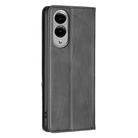 For Samsung Galaxy S25 Edge 5G Rhombus Texture Magnetic Leather Phone Case(Black) - 3