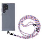 6mm Black Buckle Adjustable Mobile Phone Anti-lost Long Lanyard(Blue Purple) - 1