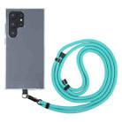 6mm Black Buckle Adjustable Mobile Phone Anti-lost Long Lanyard(Blue Green) - 1