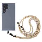 6mm Black Buckle Adjustable Mobile Phone Anti-lost Long Lanyard(Gold Rainbow) - 1