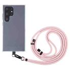 6mm Black Buckle Adjustable Mobile Phone Anti-lost Long Lanyard(Pink) - 1