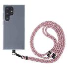 6mm Black Buckle Adjustable Mobile Phone Anti-lost Long Lanyard(Rose Red Yellow) - 1