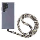 6mm Black Buckle Adjustable Mobile Phone Anti-lost Long Lanyard(Dark Blue Yellow) - 1