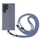 6mm Black Buckle Adjustable Mobile Phone Anti-lost Long Lanyard(Grey Blue) - 1