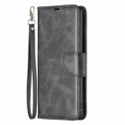 For Samsung Galaxy S25 5G Lambskin Texture Pure Color Flip Leather Phone Case(Black) - 3