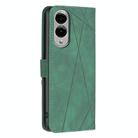 For Samsung Galaxy S25 Edge 5G Magnetic Buckle Rhombus Texture Leather Phone Case(Green) - 3