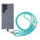 6mm Dual Buckle Adjustable Mobile Phone Anti-lost Long Lanyard(Blue Green) - 1