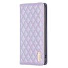 For Samsung Galaxy S25+ 5G Diamond Lattice Magnetic Leather Flip Phone Case(Purple) - 3