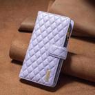 For Samsung Galaxy S25 Ultra 5G Diamond Lattice Zipper Wallet Leather Flip Phone Case(Purple) - 2