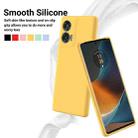 For Motorola Edge 50 Fusion Solid Color Liquid Silicone Dropproof Full Coverage Phone Case(Yellow) - 3