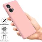 For Motorola Edge 50 Fusion Solid Color Liquid Silicone Dropproof Full Coverage Phone Case(Pink) - 2