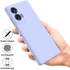 For Motorola Edge 50 Fusion Solid Color Liquid Silicone Dropproof Full Coverage Phone Case(Purple) - 2