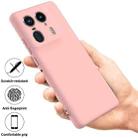 For Motorola Edge 50 Ultra Solid Color Liquid Silicone Dropproof Full Coverage Phone Case(Pink) - 2