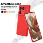 For Motorola Moto X50 Ultra Solid Color Liquid Silicone Dropproof Full Coverage Phone Case(Red) - 3