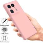 For Motorola Moto X50 Ultra Solid Color Liquid Silicone Dropproof Full Coverage Phone Case(Pink) - 2