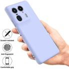 For Motorola Moto X50 Ultra Solid Color Liquid Silicone Dropproof Full Coverage Phone Case(Purple) - 2