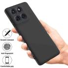 For Motorola Edge 60 Fusion Solid Color Liquid Silicone Dropproof Full Coverage Phone Case(Black) - 2