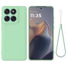 For Motorola Edge 60s Solid Color Liquid Silicone Dropproof Full Coverage Phone Case(Green) - 1