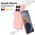For Motorola Edge 60s Solid Color Liquid Silicone Dropproof Full Coverage Phone Case(Pink) - 3