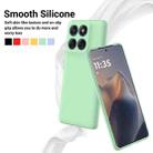 For Motorola Edge 60 Pro Solid Color Liquid Silicone Dropproof Full Coverage Phone Case(Green) - 3