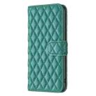 For Samsung Galaxy S25 5G Diamond Lattice Wallet Flip Leather Phone Case(Green) - 3