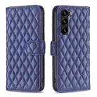 For Samsung Galaxy S25+ 5G Diamond Lattice Wallet Flip Leather Phone Case(Blue) - 1