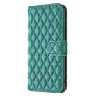 For Samsung Galaxy S25 Ultra 5G Diamond Lattice Wallet Flip Leather Phone Case(Green) - 3