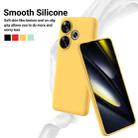 For Xiaomi Poco F6 Solid Color Liquid Silicone Dropproof Full Coverage Phone Case(Yellow) - 3